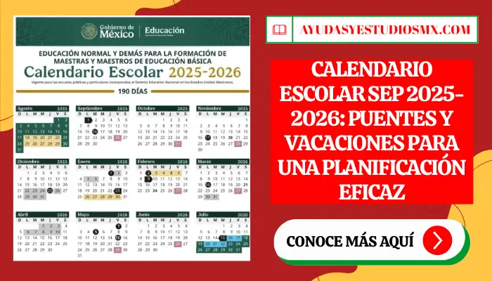 Calendario Escolar SEP 2025-2026: Puentes y Vacaciones para una Planificación Eficaz
