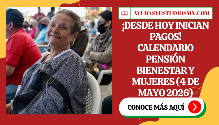 ¡Desde Hoy Inician Pagos! Calendario Pensión Bienestar y Mujeres (4 de Mayo 2026)