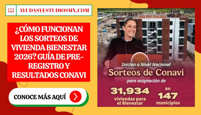 ¿Cómo funcionan los Sorteos de Vivienda Bienestar 2026? Guía de pre-registro y resultados CONAVI