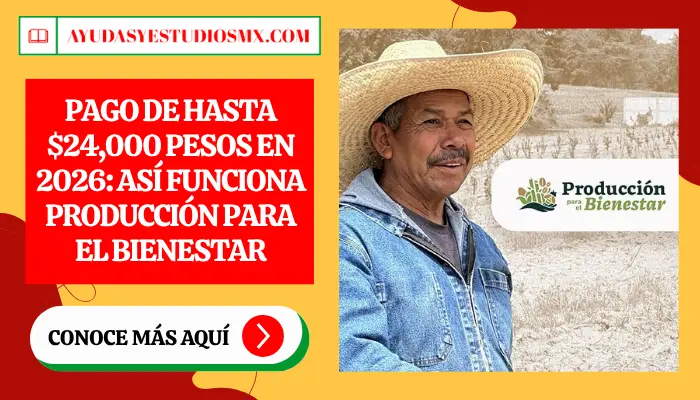 Pago de hasta $24,000 pesos en 2026: Así funciona Producción para el Bienestar