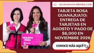 Tarjeta Rosa Guanajuato: entrega de tarjetas en agosto y pago de $6,000 en noviembre 2026
