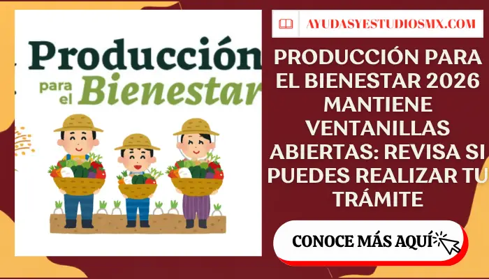 Producción para el Bienestar 2026 mantiene ventanillas abiertas: revisa si puedes realizar tu trámite