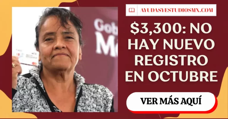 Pensión por Discapacidad 2026: quién recibe $3,300 de 30 a 64 años y cuándo abre el próximo registro
