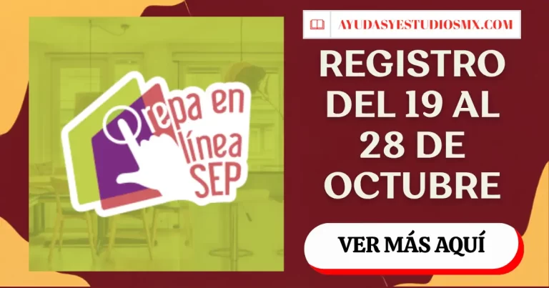 Prepa en Línea SEP Generación 94: registro del 19 al 28 de octubre de 2026