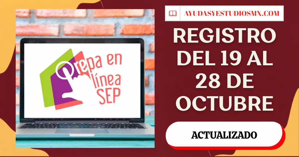 Prepa en Línea SEP Generación 94: registro del 19 al 28 de octubre de 2026